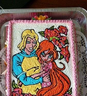 Torte con fate basate sul cartone animato Winx e altri