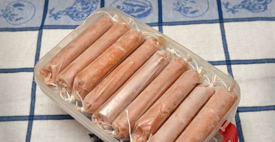 Homemade chicken sausages