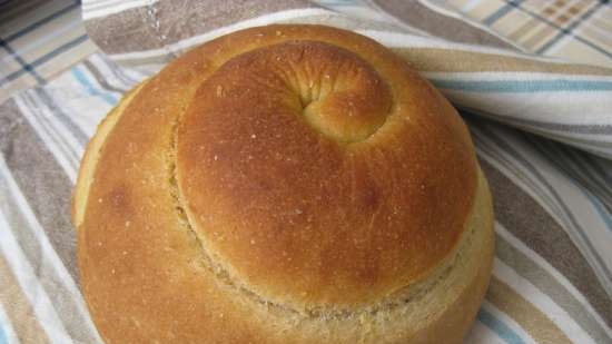 Pan de caracol de maíz