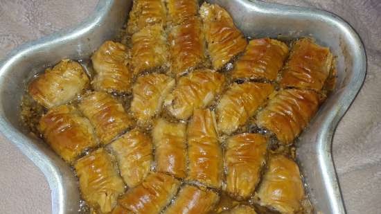 Filo těsto baklava