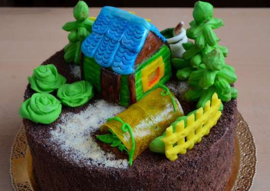 City. Garden. Country house. Vegetable garden (cakes)