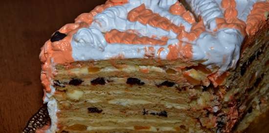 Torta di pasta frolla con creme diverse