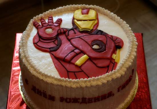 Cakes based on cartoons Transformers, Lego and other superheroes