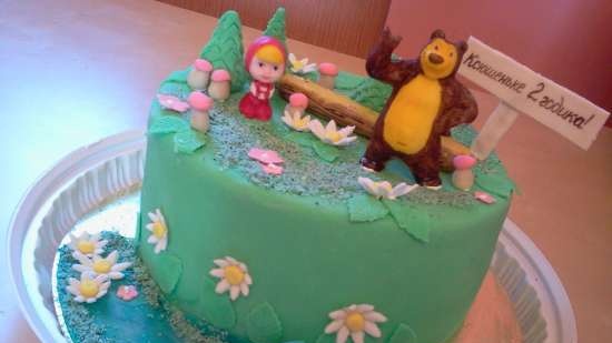 Torte basate sul cartone animato Masha e Orso