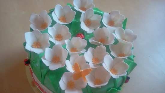 Mga cake ng bulaklak