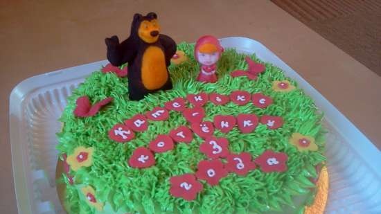 Torte basate sul cartone animato Masha e Orso