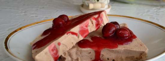 Semifredo-Toblerone con cereza picante