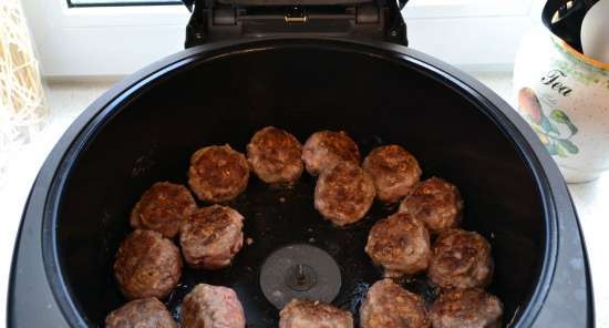 Polpette con salsa BBQ (Multicuisine DeLonghi)