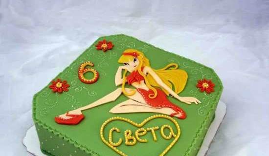 Torte con fate basate sul cartone animato Winx e altri