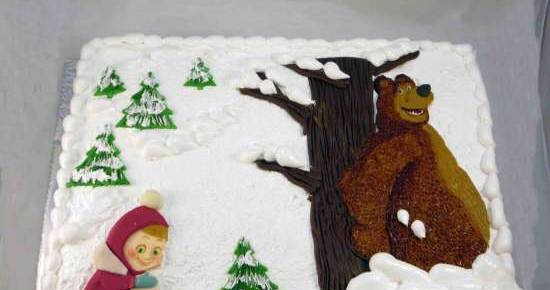 Torte basate sul cartone animato Masha e Orso