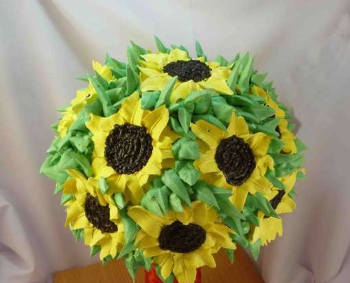 Cake Bouquet of sunflowers