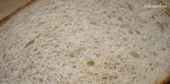 Gray bread in a bread maker