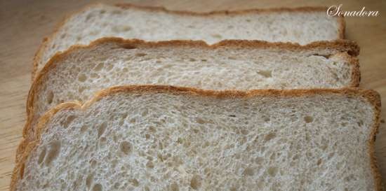 Gray bread in a bread maker