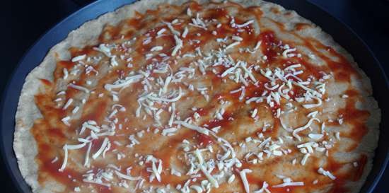 Pizza Brutal op rogge-tarwedeeg