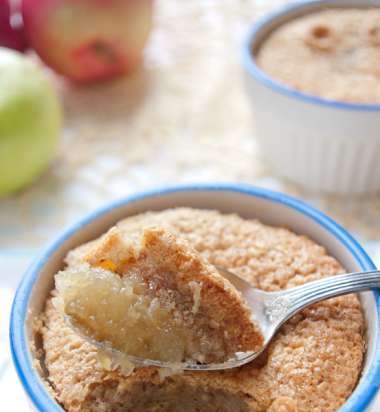 Appel-amandelpudding