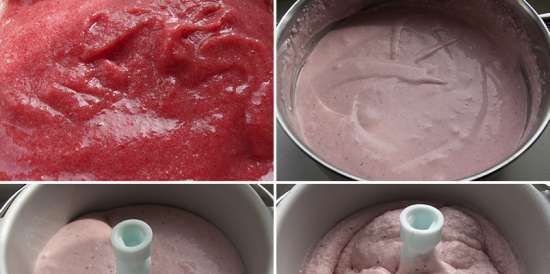 Ice cream Strawberry na may mascarpone (Brand 3812 ice cream maker)