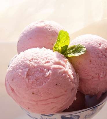 Strawberry ice cream For adults (Brand 3812 ice cream maker)