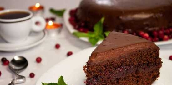 Chocolade cranberry cake