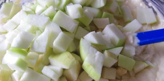 Pastel de manzana y coco