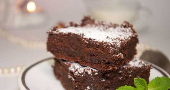 Pastel de chocolate sin harina (Torta di cioccolato senza farina para Giada)