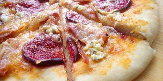 Pizza con higos y prosciutto