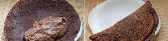 Creps de xocolata amb soufflé