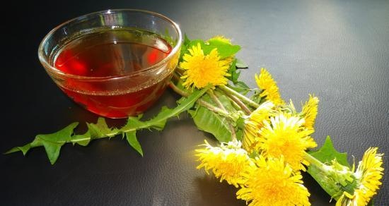 Dandelion honey (with quittin)