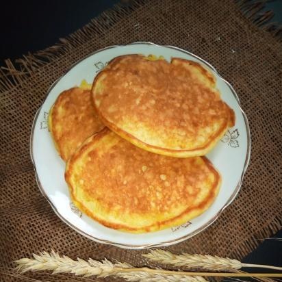 Wheat-corn pancakes