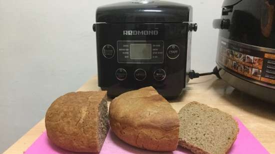 Khlebushek Borodinsky Love from the first crumb (multicooker Redmond RMS-02)