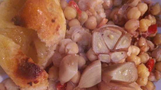 Chicken with chickpeas from the oven according to the recipe of Gordon Ramsay