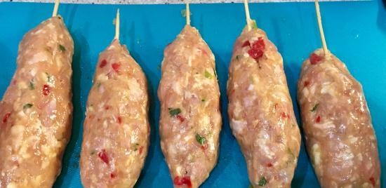 Kebab di pollo alla griglia Ninja (al forno o barbecue)