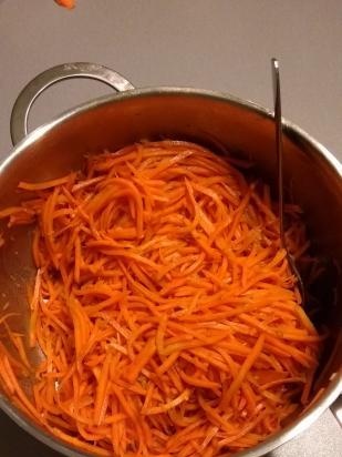 Blanched carrot carrots