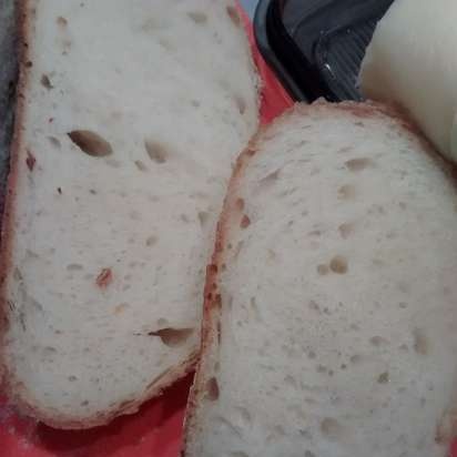 Pane di grano su pasta matura (autolievitazione)