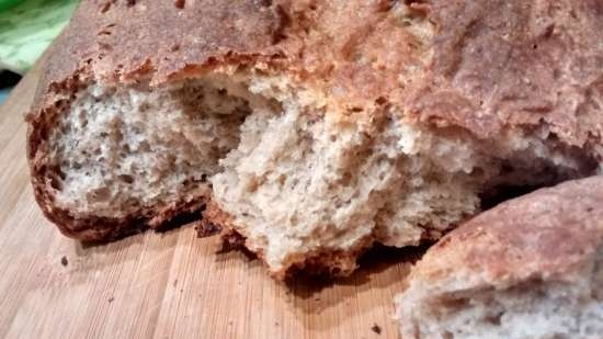 Dough patties with oatmeal and rye flour