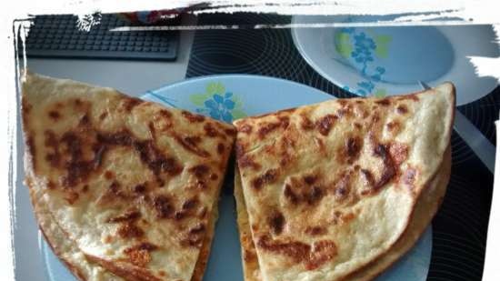 Khachapuri digiuna in modo diverso in una griglia a contatto VVK