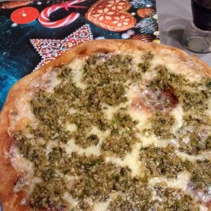 Pizza szardella vajjal