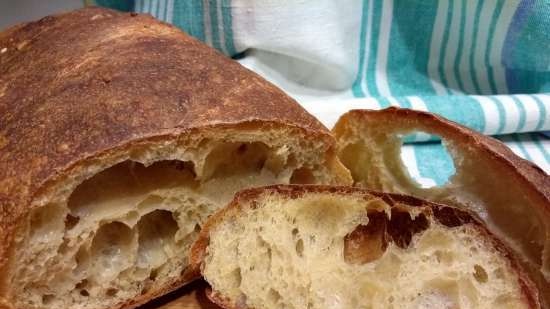 Artisanal bread without kneading