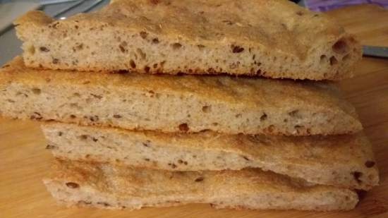 Dough pies with oatmeal and rye flour