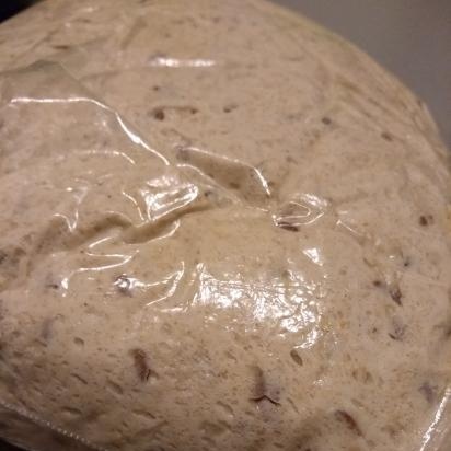 Dough patties with oatmeal and rye flour