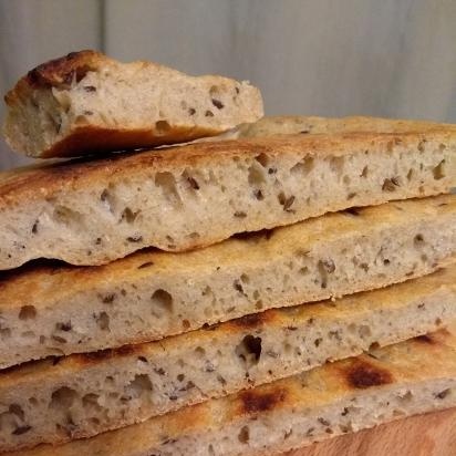 Dough patties with oatmeal and rye flour