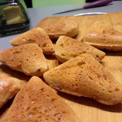 Dough patties with oatmeal and rye flour