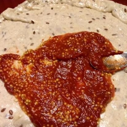 Dough patties with oatmeal and rye flour