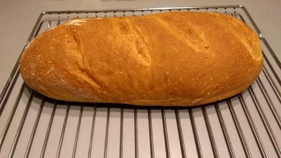 Shop loaf on kefir (bread maker and mini oven Steba KB-23 eco)