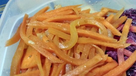 Blanched carrot carrots