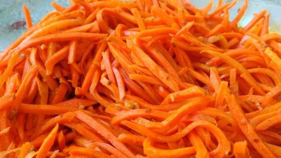 Blanched carrot carrots