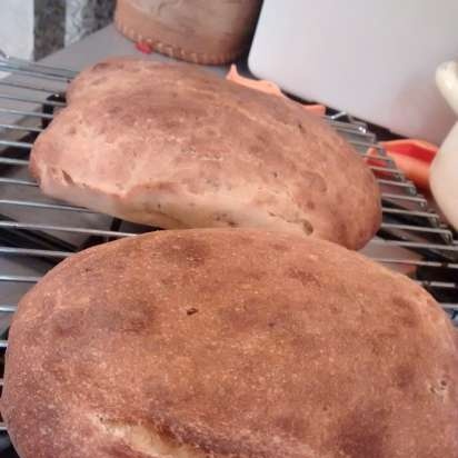 Peter Reinhart's Garlic at Rosemary Potato Bread (Oven)