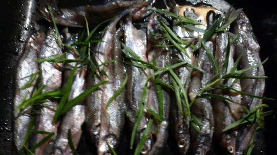 Capelin al limone e dragoncello