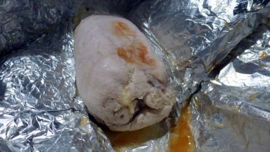 Chicken roll na may sikreto