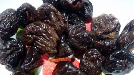 Prunes prunes al forn amb castanyes