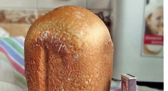 Pan de mostaza en una panificadora